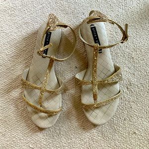 Alice + Olivia glittery gladiator sandals